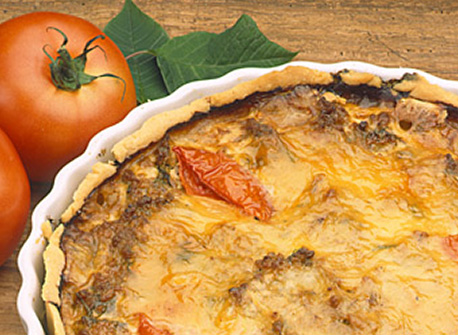 Ground Pork, Tomato and Canadian-Swiss Pie | Canadian Goodness