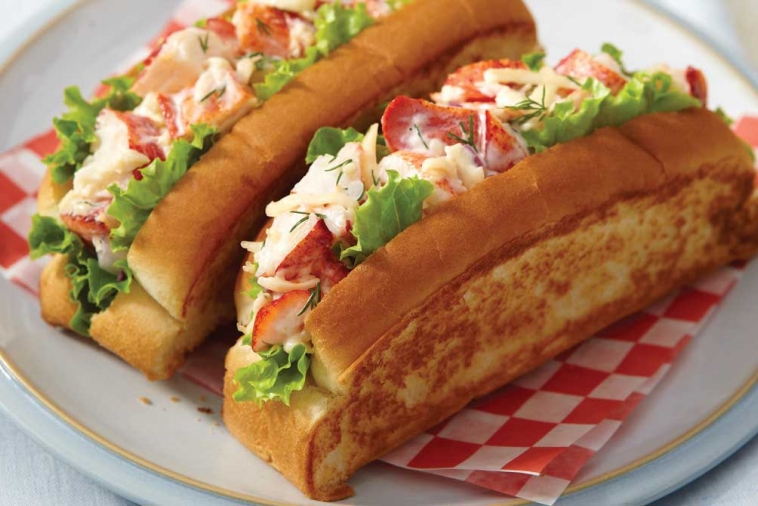 Havarti lobster salad in a bun | Canadian Goodness