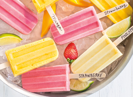Honey Strawberry Ice Pops | Canadian Goodness