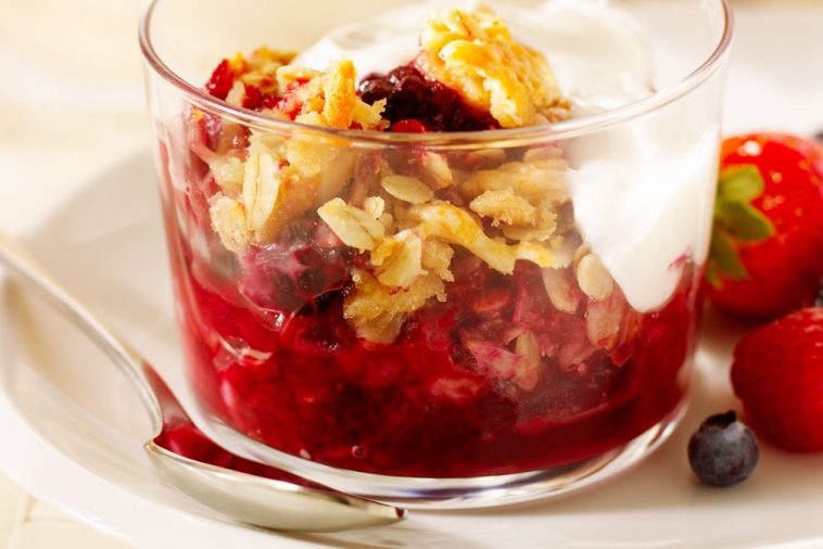 Lemon Berry Crisp with Canadian Swiss | Canadian Goodness