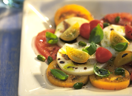 Marinated Cheese Salad with Pistachios and Tomatoes | Canadian Goodness