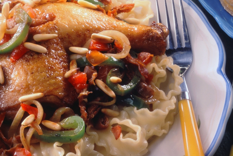 Mediterranean Chicken with Pine Nuts | Canadian Goodness
