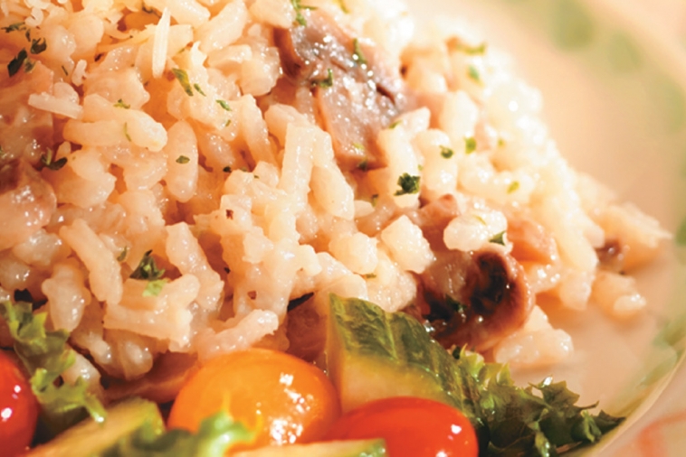 Microwave Mushroom and Cheddar Risotto | Canadian Goodness