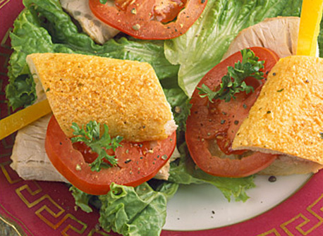 Mini-Sandwich on French Cheese Bread | Canadian Goodness