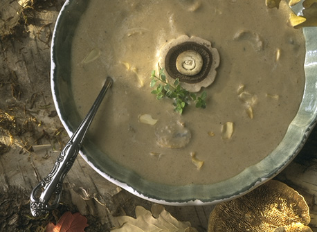 Mushroom and Almond Cream Soup | Canadian Goodness