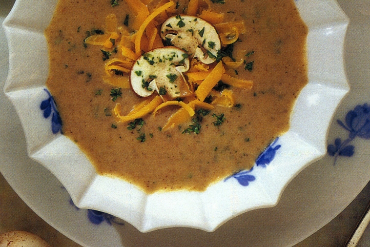 Mushroom and Cheddar Soup | Canadian Goodness