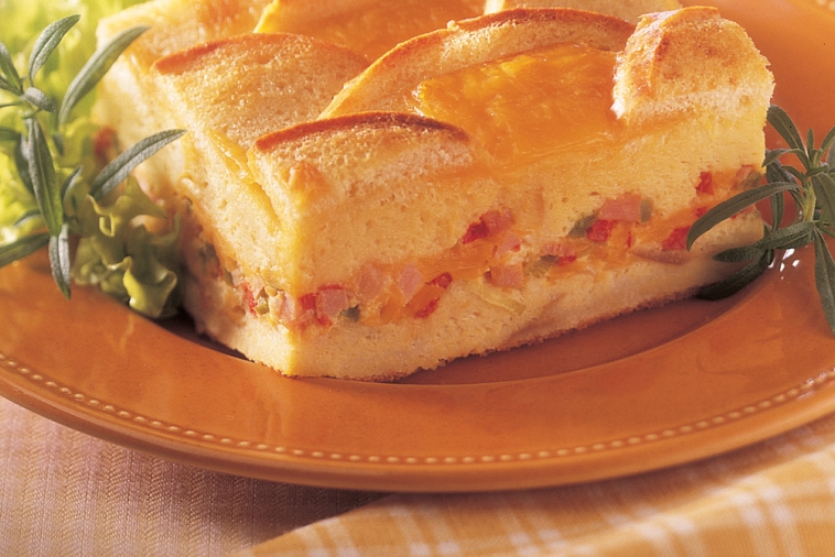 Night-Before Cheddar Bagel Casserole | Canadian Goodness