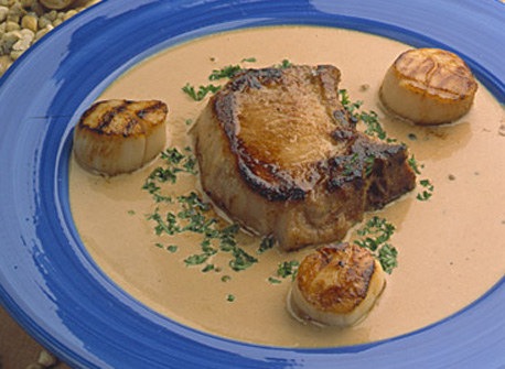 Pork Chops with Scallops | Canadian Goodness