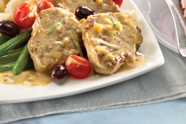 Pork Tenderloin with Pan-Roasted Tomato Cream | Canadian Goodness