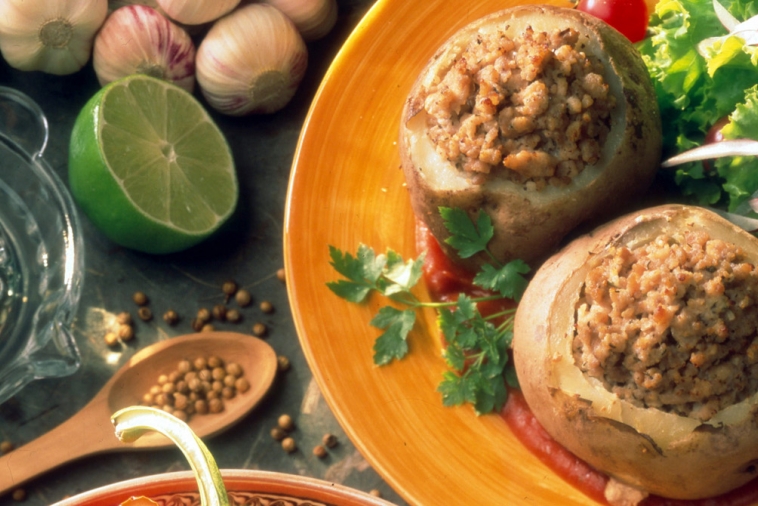 Potatoes Stuffed with Pork, Ricotta and Tomato Sauce | Canadian Goodness