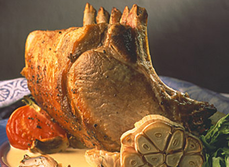Rack of Pork with Creamy Garlic | Canadian Goodness