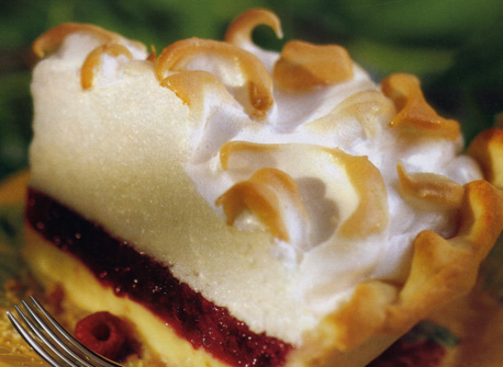 No Bake Royal Raspberry Pie