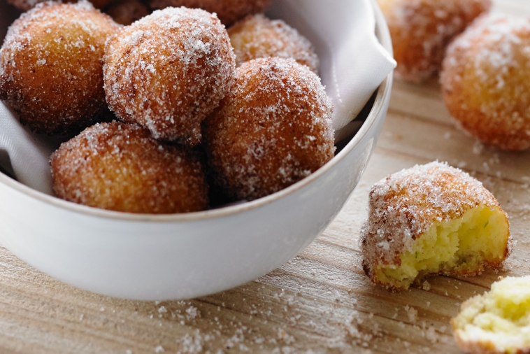 Ricotta, Lime and Cinnamon Sugar Doughnuts | Canadian Goodness