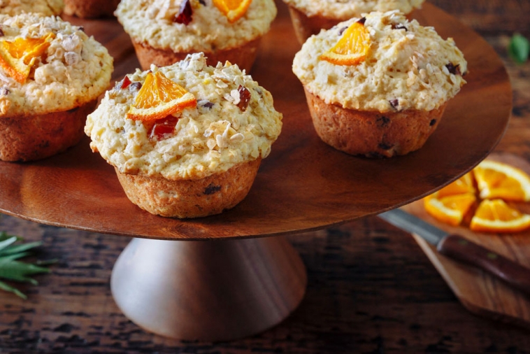 Rise and Shine Orange & Oatmeal Muffins | Canadian Goodness
