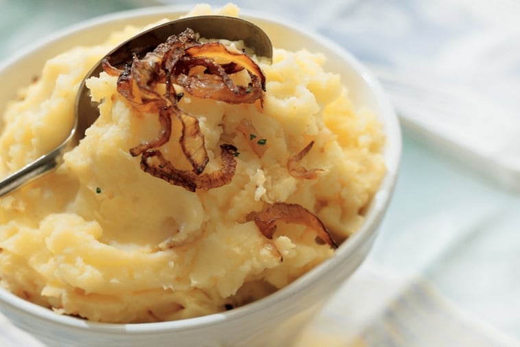 Roasted Onion Mashed Potatoes Canadian Goodness