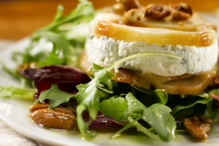 Roasted Pear & Canadian Cheese Torta Salad | Canadian Goodness