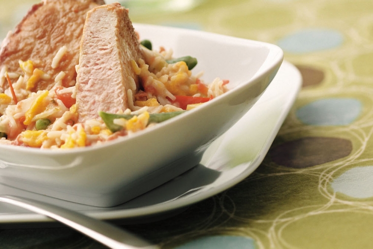 Salsa Pork Chops and Rice | Canadian Goodness