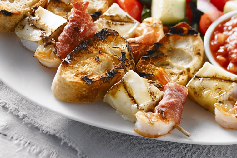 Shrimp and Brie Cheese Brochettes | Canadian Goodness