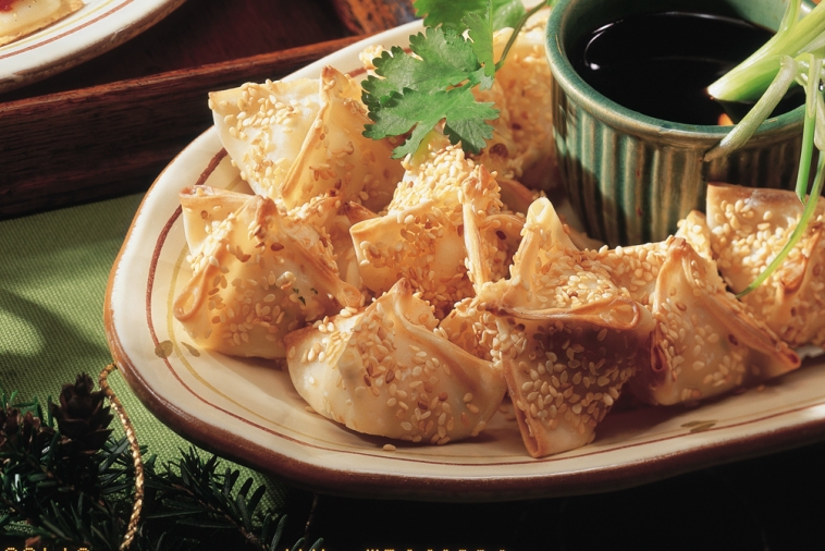 Shrimp Wontons with Asian Dipping Sauce | Canadian Goodness