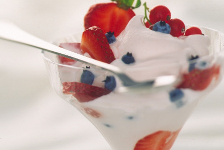 Strawberries and Blueberries in Orange Cream | Canadian Goodness