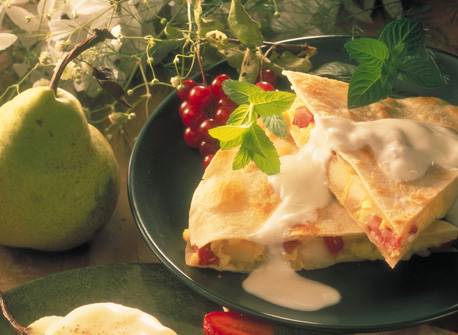 Strawberry and Pear Quesadillas | Canadian Goodness