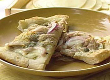 Tuna and Three Cheeses Pizza, on the Barbecue | Canadian Goodness