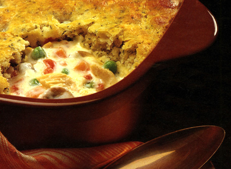Turkey Pot Pie with Herbed Dumpling Crust | Canadian Goodness