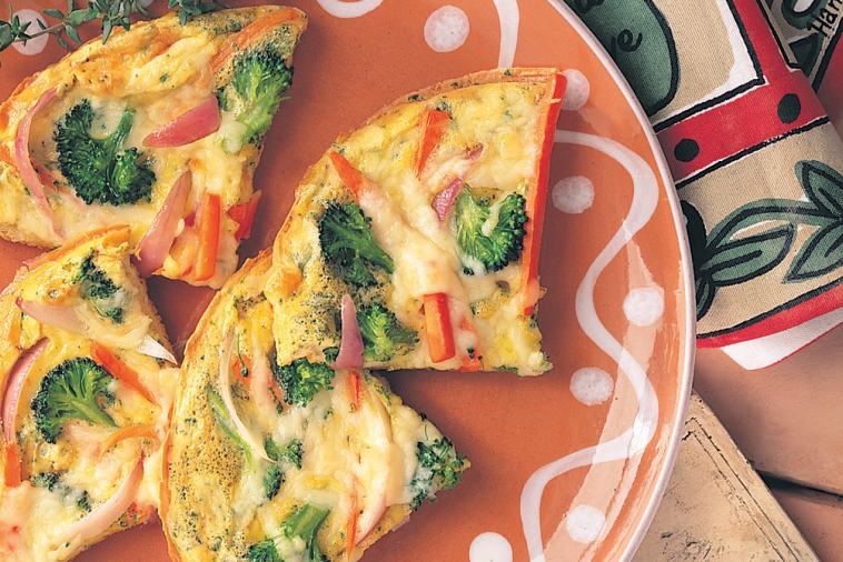 Vegetable and Cheddar Frittata | Canadian Goodness