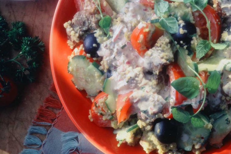 Warm Lamb and Mint Salad | Canadian Goodness