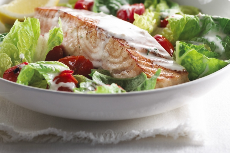 Warm Salmon and Tomato Salad | Canadian Goodness