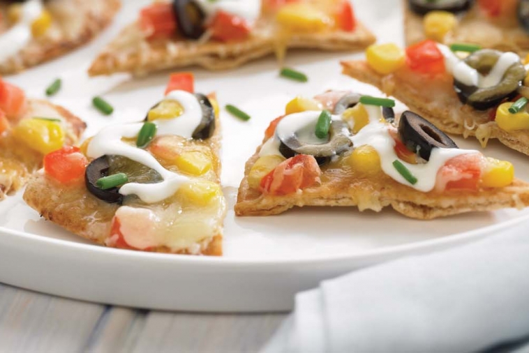 Whole Wheat Nachos with Corn and Three Cheeses | Canadian Goodness