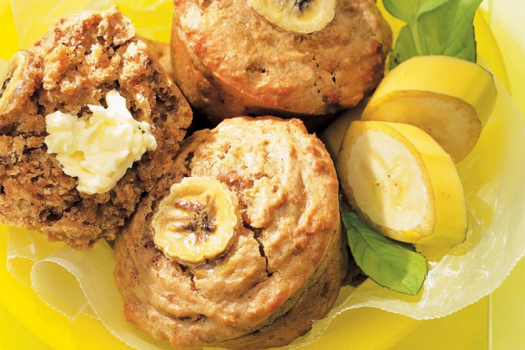 Yummy Peanut Butter Banana Muffins | Canadian Goodness
