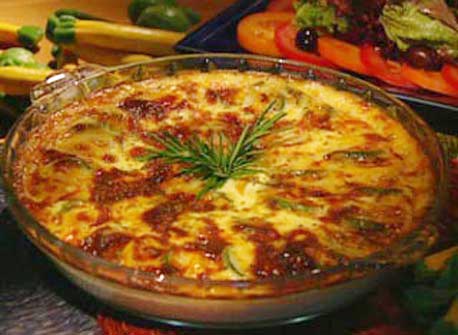 Zucchini Clafouti with Cantonnier Cheese | Canadian Goodness
