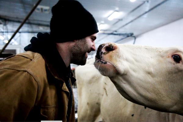 Our farmers explains what Canadian milk and the blue cow logo mean to them