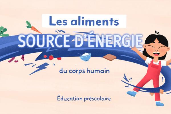 Food, a source of energy for human body for preschool education