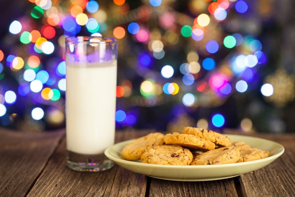 Milk and cookies for Santa