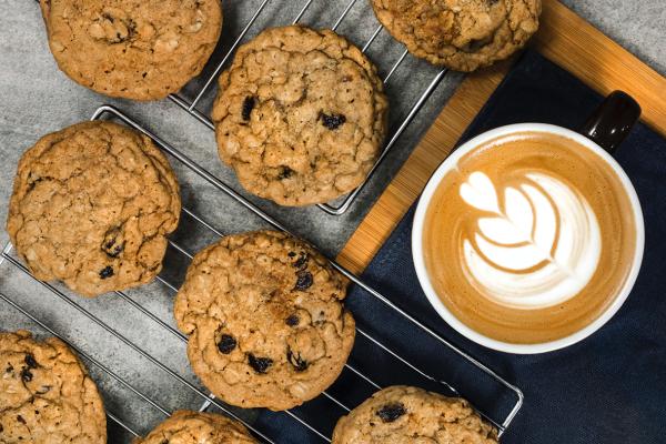cookie and latte