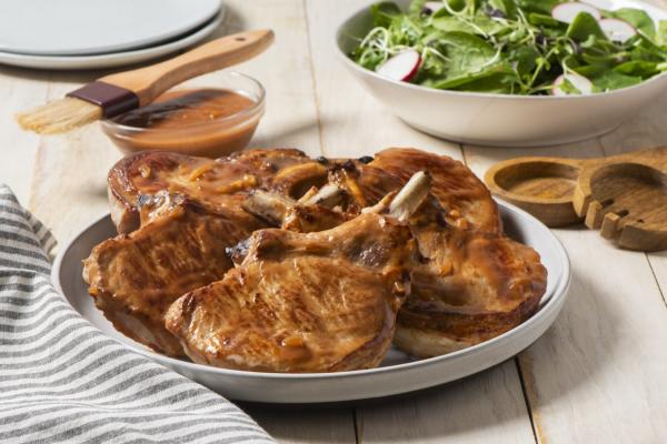 Baked Pork Chops with Barbecue Sauce