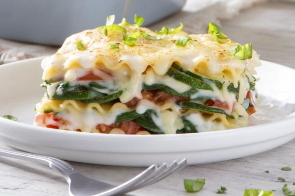 Creamy vegetable lasagna