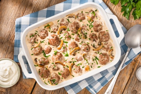 Boulettes de viande Stroganoff 