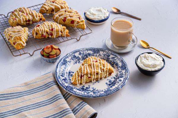 Debbie’s Rhubarb Scones