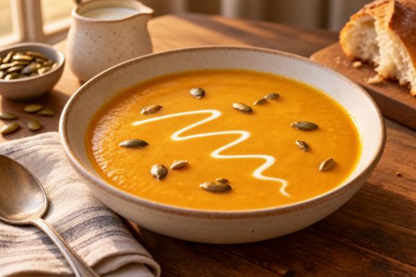 Honeyed Cream of Pumpkin Soup