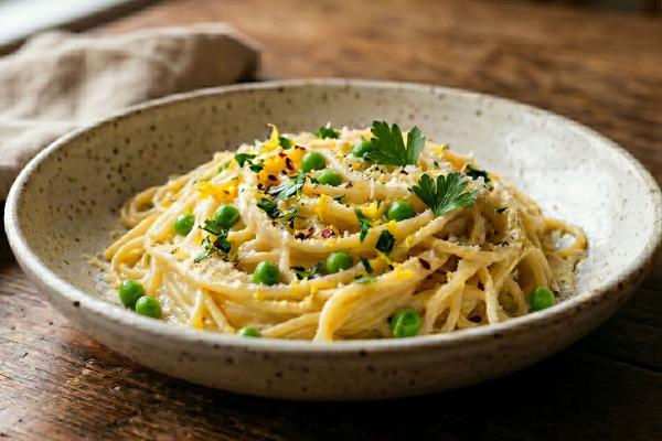 Pasta al Limone with Ricotta Cheese