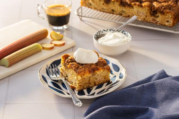 Summer Rhubarb Coffee Cake