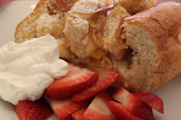 baked french toast boat