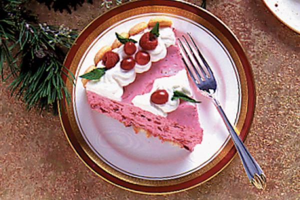 cranraspberry mousse torte