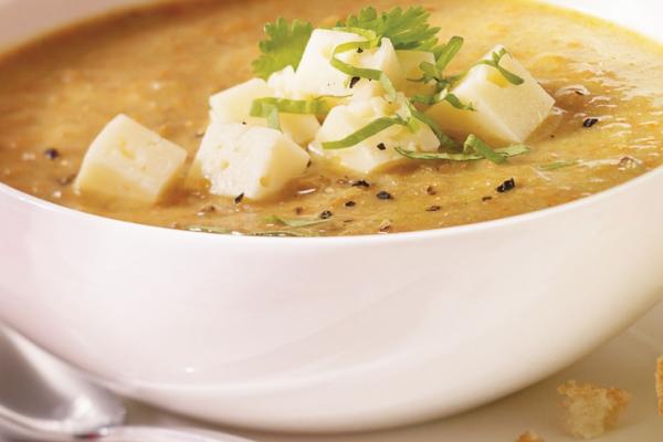 curried lentil soup with havarti cooking club size