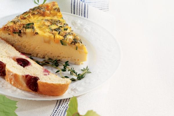 lemon and thyme casserole omelet