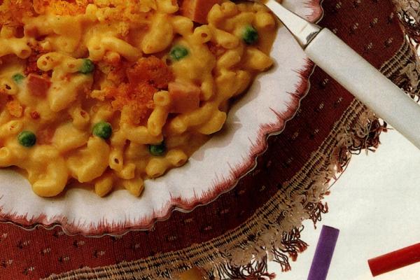 macaroni casserole with double cheese
