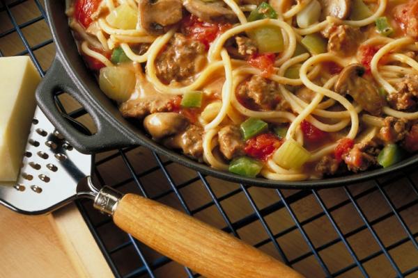 mozzarella skillet spaghetti cooking club size